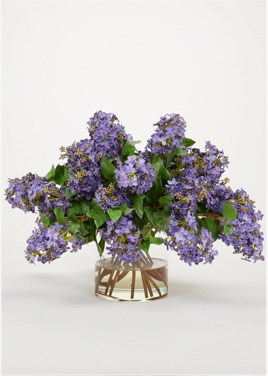 Purple Faux Lilac Arrangement - 18"